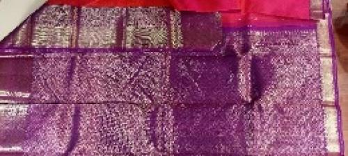 ARNI SILK HALF FINE ZARI SAREE WITH BLOUSE